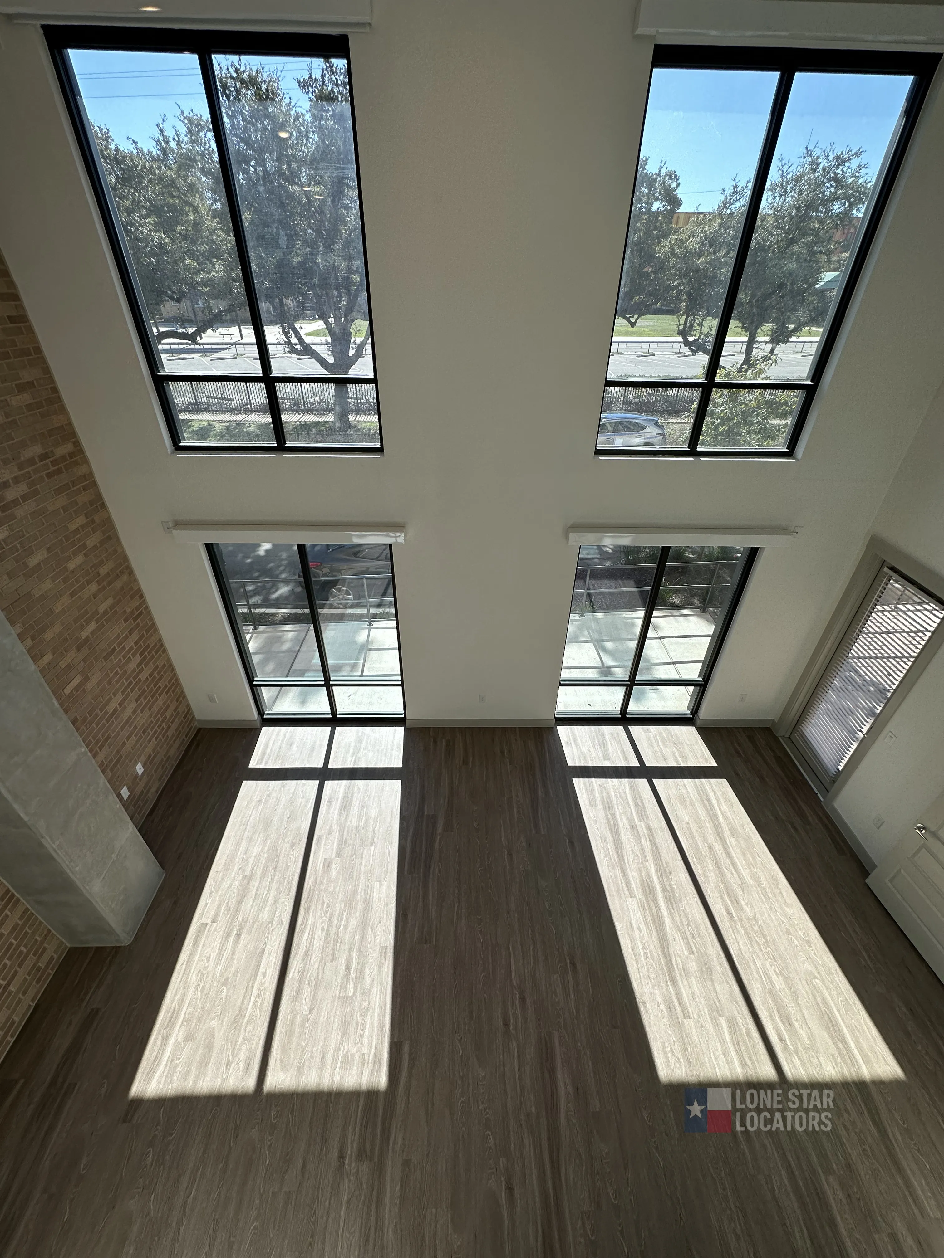 Private yard and townhome-style layout at Tin Top Flats at the Creamery